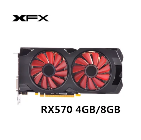 Игровой графический Настольный компьютер XFX Radeon RX550 RX560 RX470 RX480 RX570 - Цена: 15242.74