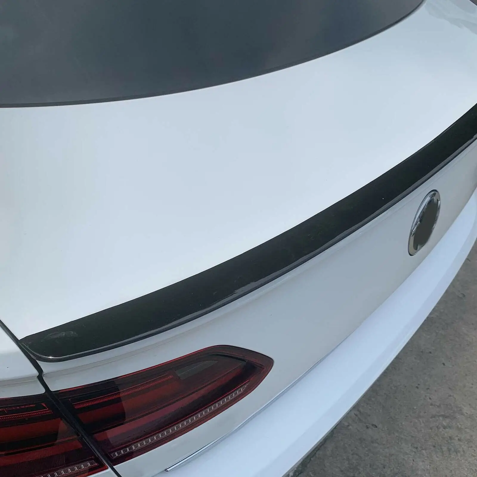 Блеск черный задний спойлер багажника крыло губа для Volkswagen VW Passat CC 19-21