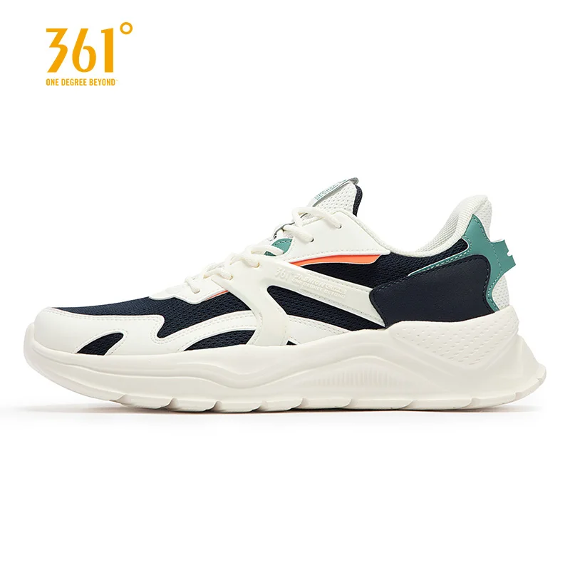

361 Degrees W572216778 Sports Life M's Retro Culture Shoes Breathable Men's Sneakers 2022 Mesh Synthetic Leather Patchwork