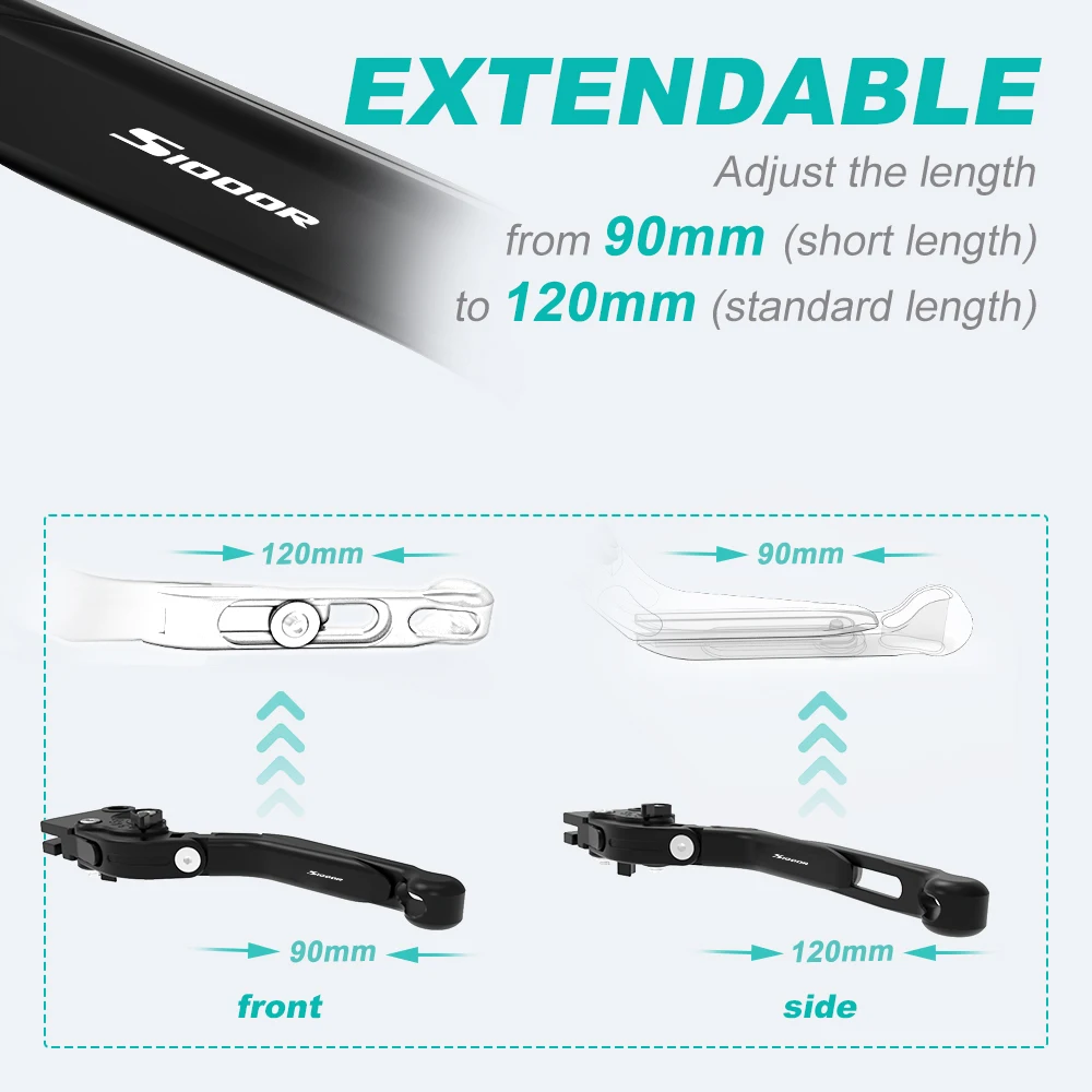 Регулируемые складные выдвижные рычаги тормозной муфты для BMW S1000R 2R10/K47 2013 2014 2016