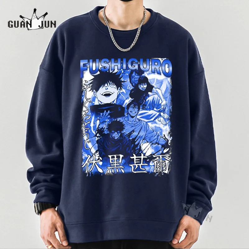 

Толстовка с капюшоном для мужчин и женщин, свитшот с длинным рукавом в стиле Харадзюку, отец и сын, мэгми тоджи, ююютсу, кайсен, осень