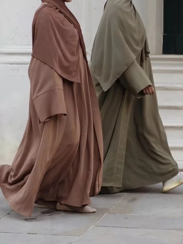 

Рамадан ИД Djellaba костюмы Abaya Дубай две штуки мусульманские Комплекты платье Abaya Дубай, Турция мусульманская абайя s с поясом
