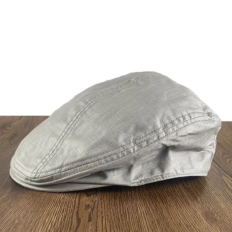 

Spring Men's Waterproof Berets Grey Driver Flat Cap For Men Women Newsboy Caps Unisex Retro Gatsby Lvy Cap NZ287