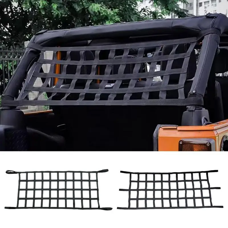 

Hammock Storage Roof Net Accessories Waterproof For Camping Hiking Self-Driving, Car Hammock For People, Car Top Net Cargo Net
