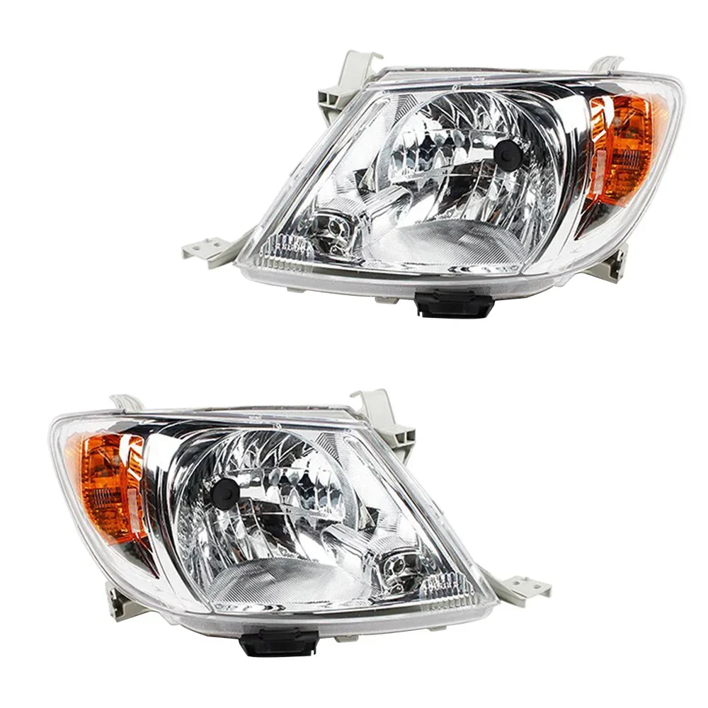

Пара левых и правых фар в сборе без лампы для Toyota Hi-Lux Mk5 пикапа Hilux Vigo 2005 2006 2007 2008 2009 передняя фара