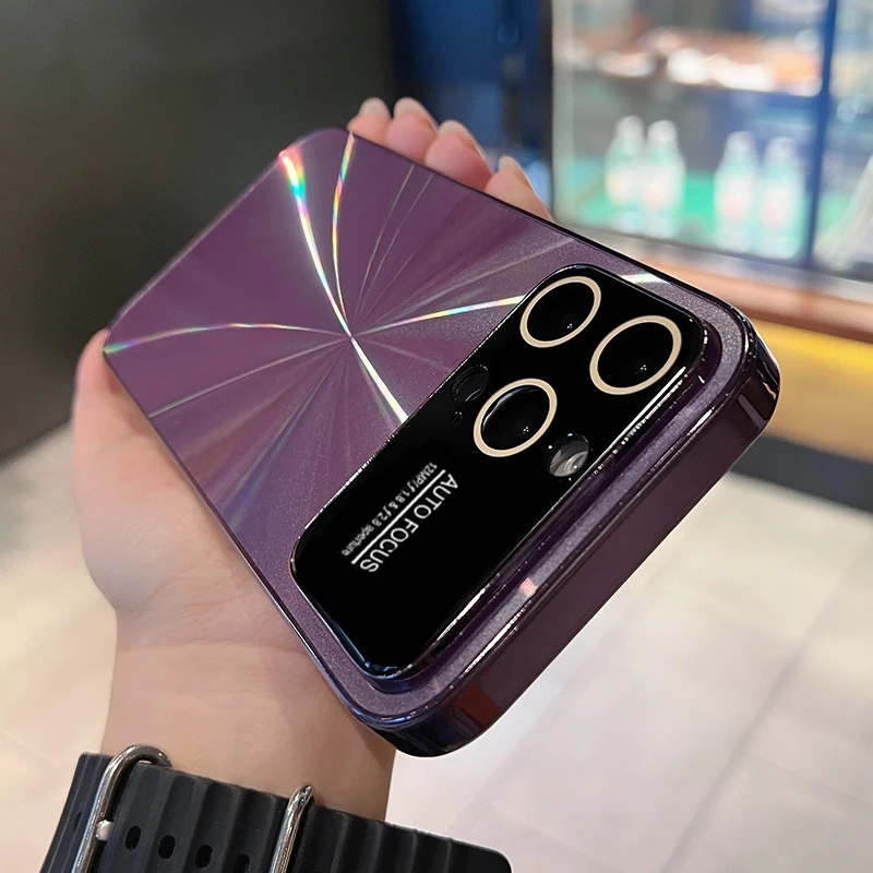 

2023 Luxury New Large Window Phone Case for IPhone 14 13 12 11 Pro Max 14 Plus Fall Prevention Heat Dissipation Protective Cover