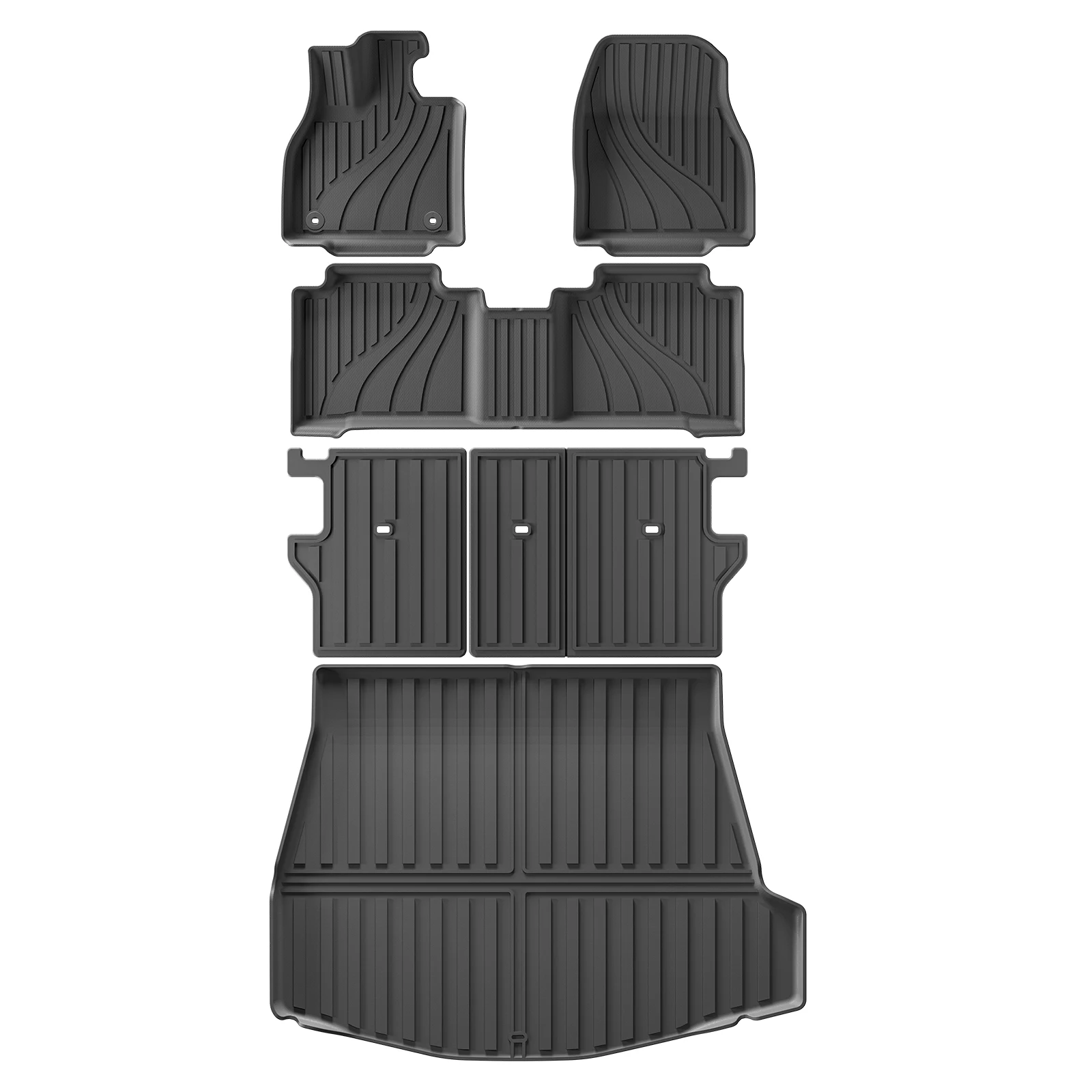 

SMABEE LHD для Subaru Solterra для Toyota BZ4X 2023-2025 TPE 3D автомобильные коврики грузовой вкладыш багажник/накладка на спинку водостойкая черная