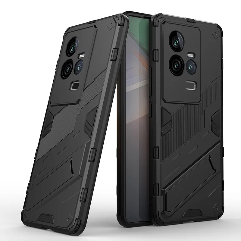 For Vivo IQOO 11 Case 6.78 inch Punk Stlye Shockproof Rubber Hard Armor Bracket Bumper For Vivo IQOO 11 Cover Case IQOO 11 Pro