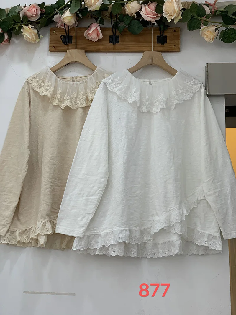 

Осенняя новинка, Однотонная футболка в консервативном стиле, топы для женщин с длинным рукавом, асимметричный подол, Базовый Топ для женщин ...