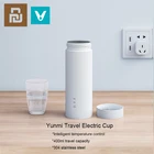 Дорожная электрическая чашка Youpin VIOMI, электрическая бутылка 400 мл, портативная чашка, умный контроль температуры, термо-чашки из нержавеющей стали