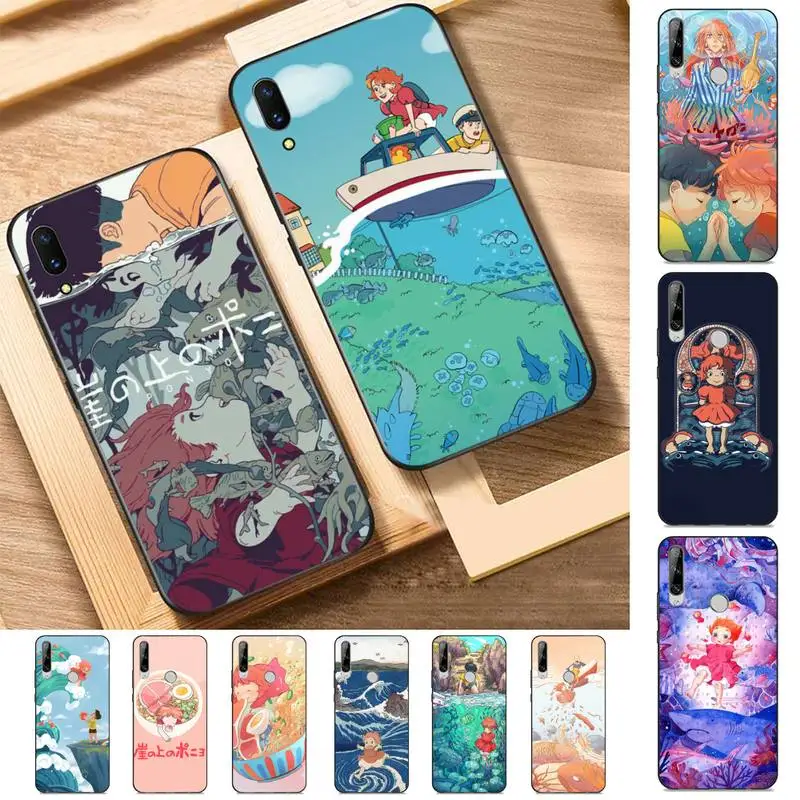 

Cartoon Ponyo on the Cliff Phone Case for Huawei Y 6 9 7 5 8s prime 2019 2018 enjoy 7 plus