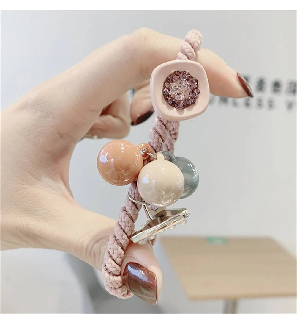 Роскошные блестящие бриллиантовые эластичные женские резинки для волос из