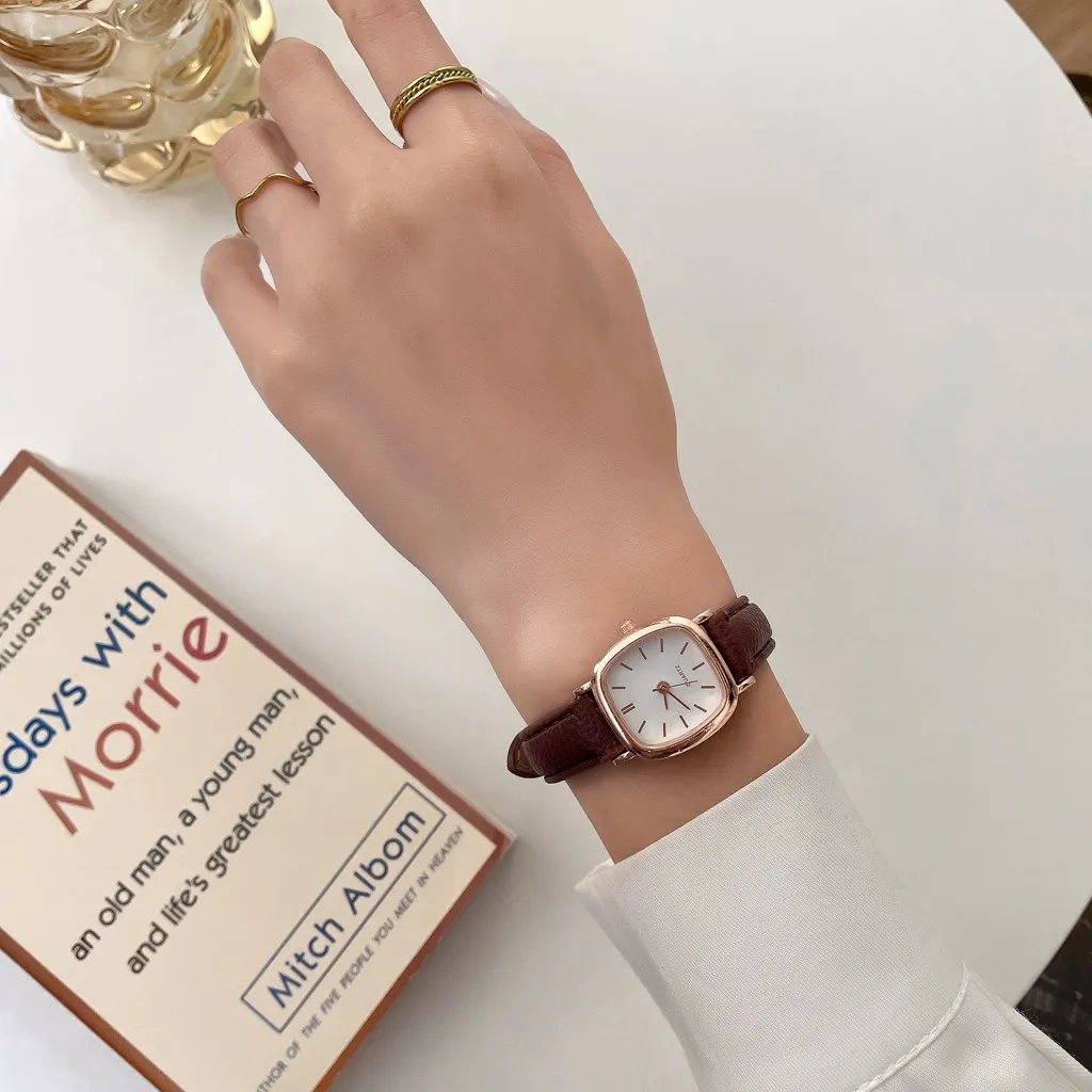 5PCS Set Watch For Women Luxury Leather Analog Ladies Quartz Wrist Watch Fashion Bracelet Watch Set Female Relogio Feminino