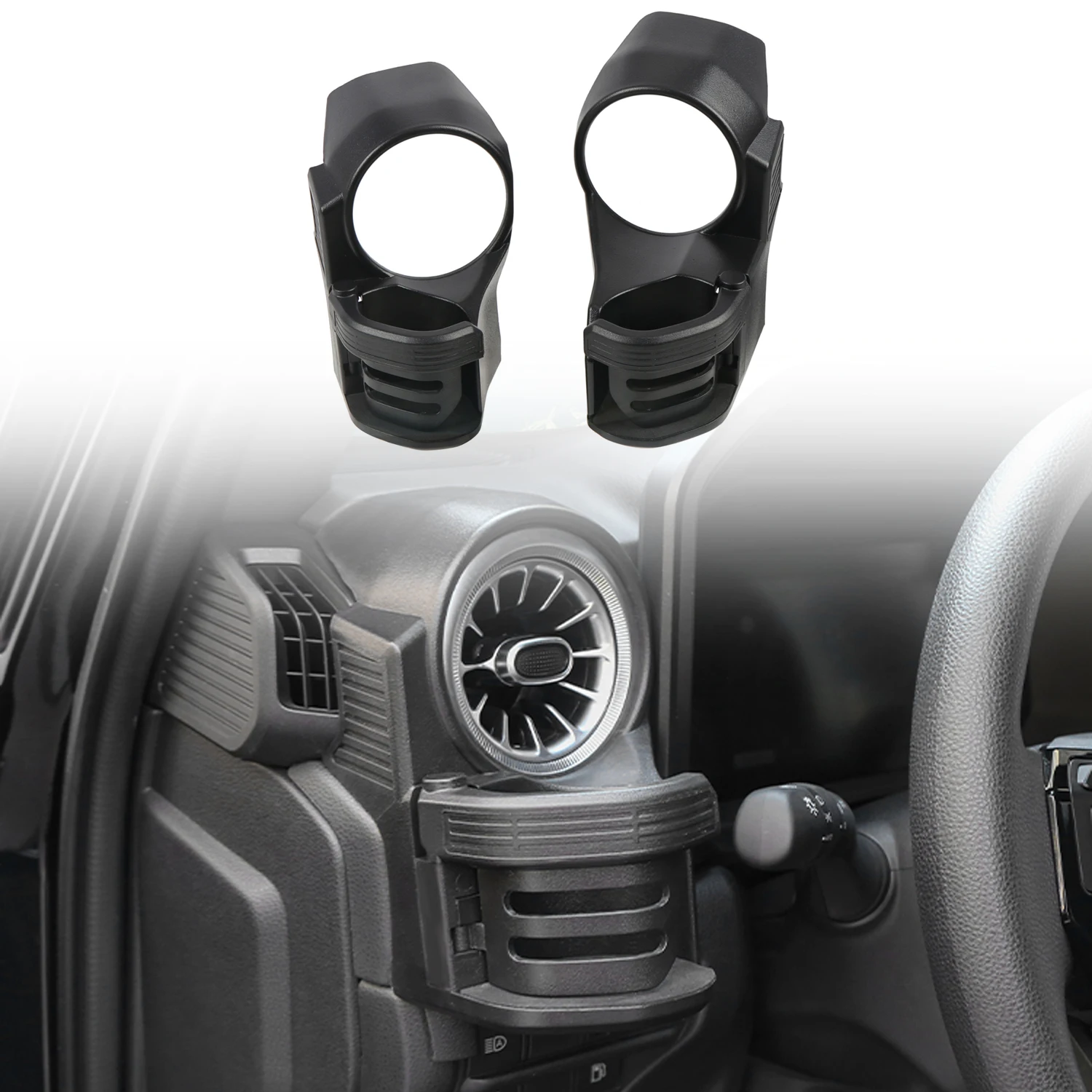 

Для Toyota Prado Land Cruiser 250 LC250 2024 2025 передняя боковая вентиляционная установка кондиционера, держатель для чашки с водой, черный ABS, автомобильные аксессуары