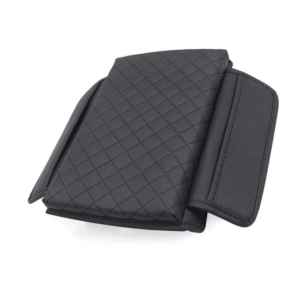 

Car Armrest Mat PU Leather Universal Center Console Cushion Pattern Box Wave Protection Arm Cover Pad Armrests Rest Storage X9D0
