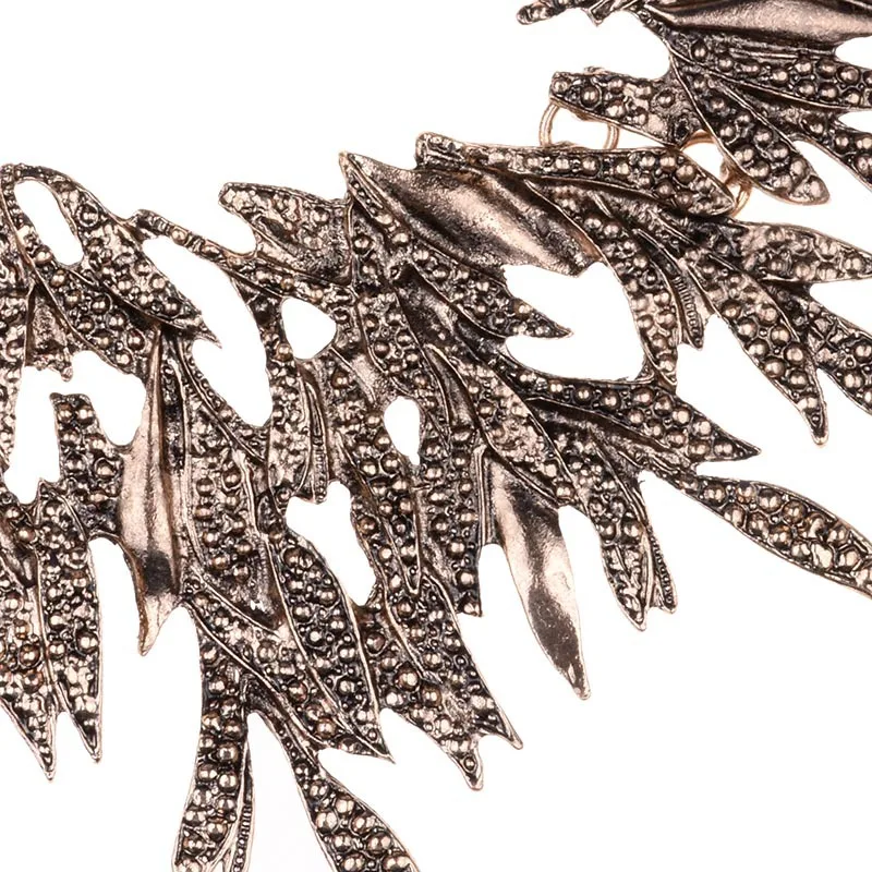 2024 новый индийский винтажный массивный металлический чокер ожерелье серьги