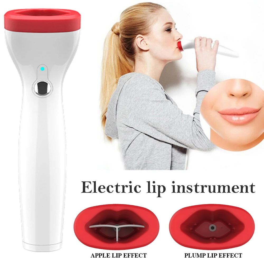 New Silicone Lip Plumper Device Automatic Lip Plumper Electric Plumping Device Beauty Tool Fuller Bigger Thicker Lips for Women