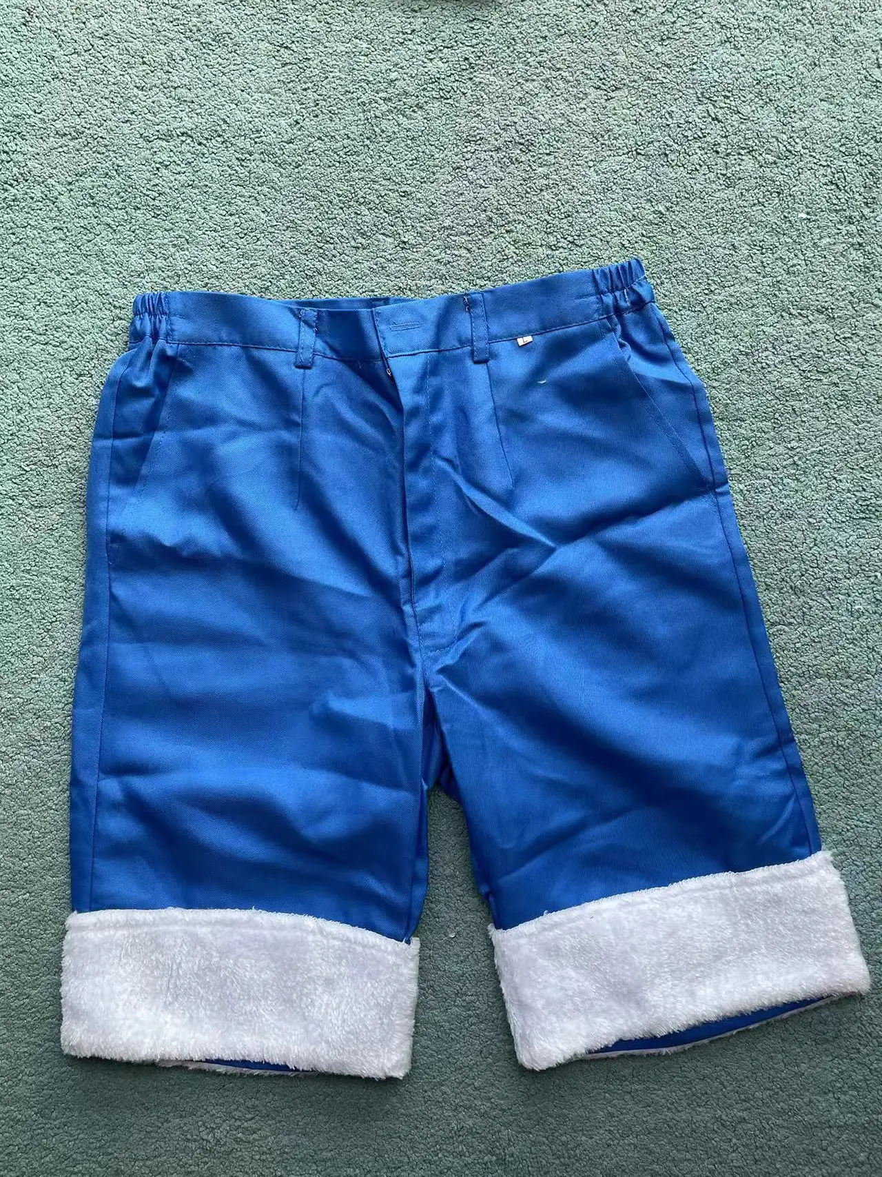 Мужской красный жилет синие брюки комплект костюмов для косплея на Хэллоуин без