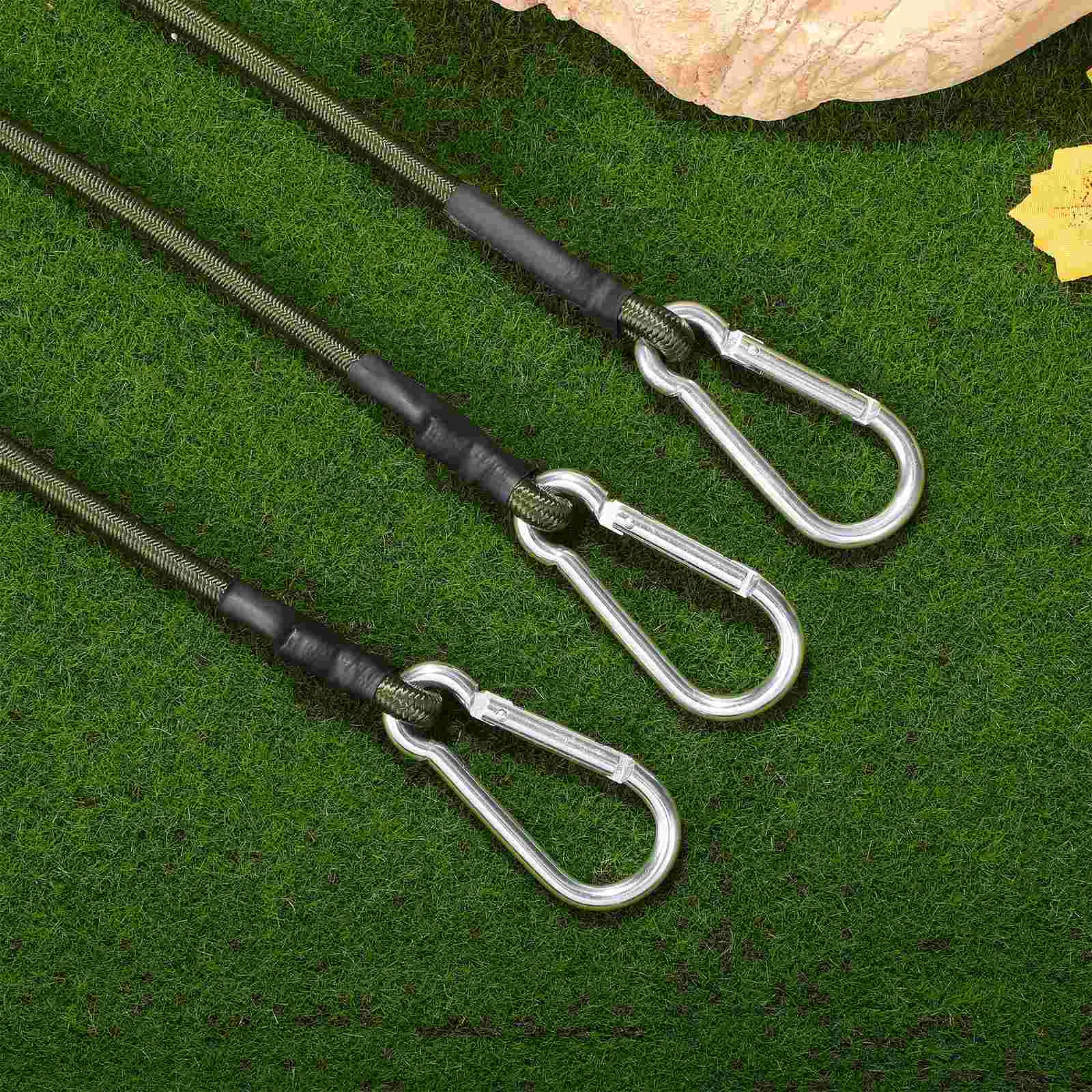 

6 Pcs Elastic Rope Packing Cords Tent Camping Fixing Rubber Material Binding Belt Clothesline Outdoor Tents