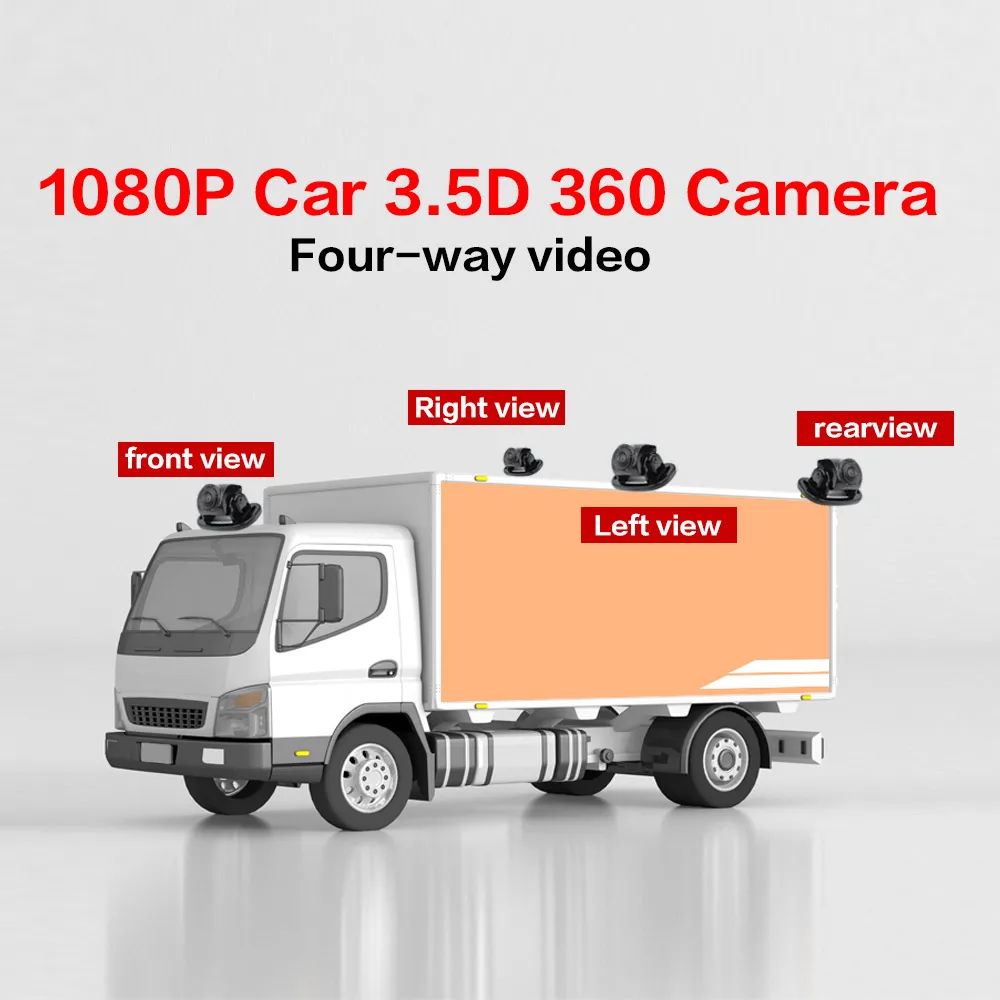 Автомобильная панорамная камера SMARTOUR AHD 1080P 4K HD 3.5D с поворотом на 360 градусов для