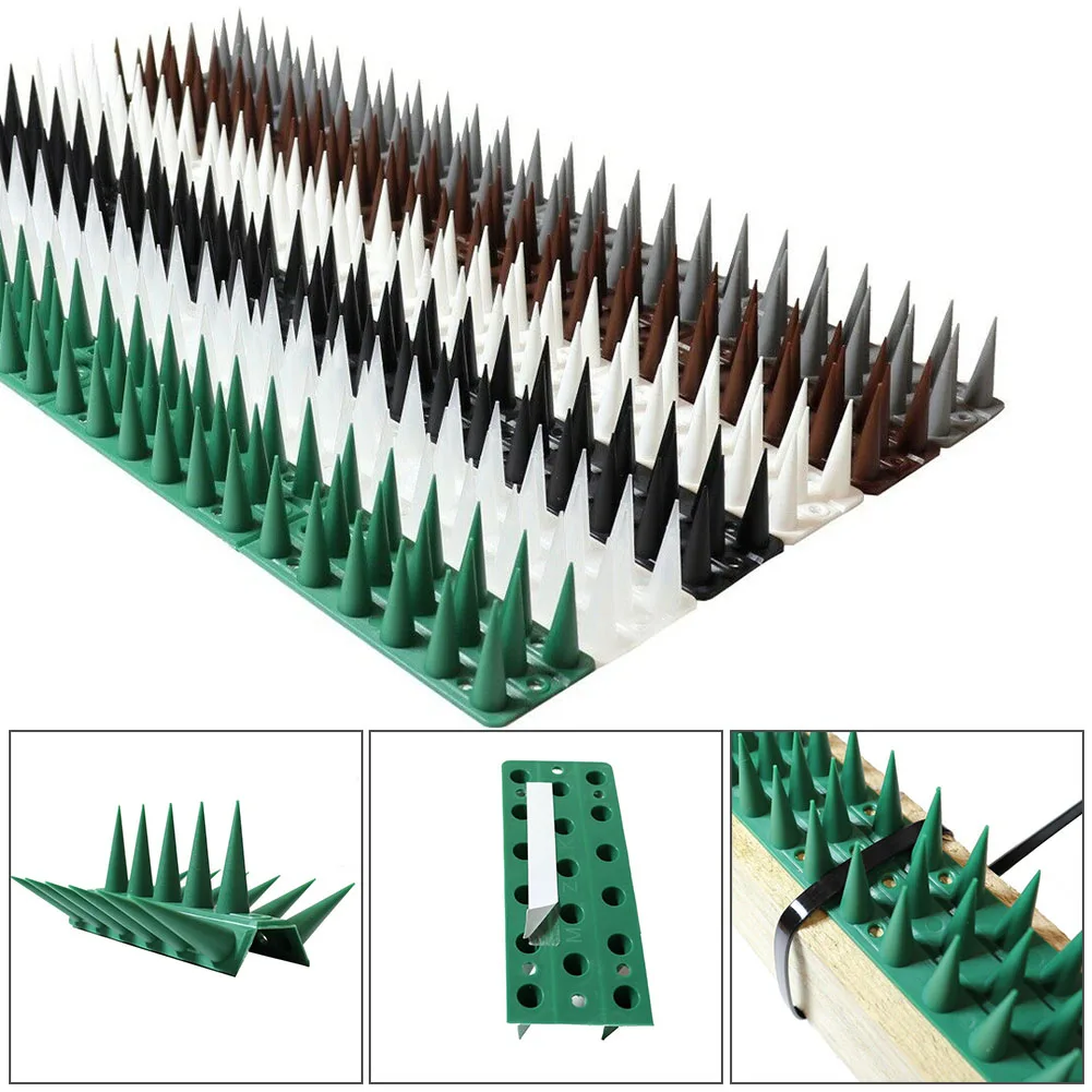 

Durable New Useful Bird Spikes Anti-bird Thorn Bird Deterrent Bird Thorn Cat Deterrent Pigeon Deterrent 1 Piece