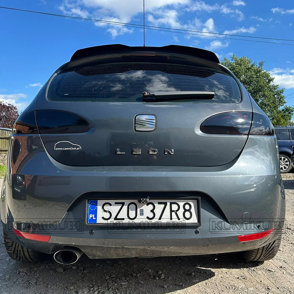 Фото MK2 Задний спойлер на крышу багажника Тюнинг крыла для Seat Leon MK2 2009-2012 ABS пластик Задний спойлер Крыло крышки багажника Стайлинг автомобиля №3
