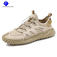 2022 summer men casual shoes fashion mesh men sneakers breathable mens loafers shoes luxury moccasins males boat shoes big size