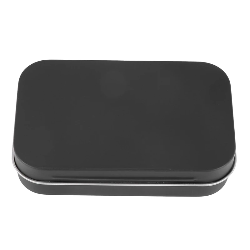 

95X60x21mm Black Tin Box Black Metal Box With Matte Candy Box Small Box
