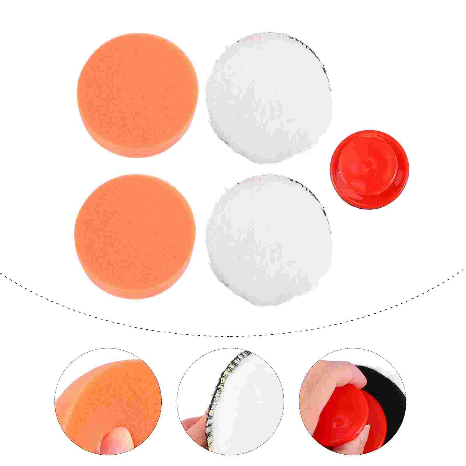 

1 Set Buffing Sponge Pads Replaceable Car Pad Buffing Polishing Pads Grip