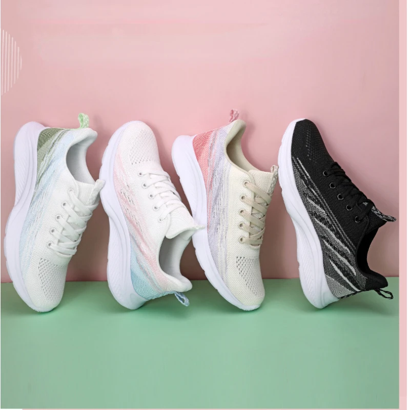 Sneakers Women's 2022 New Breathable Casual Shoes Flat Female Travel Shoes Student Running Shoes Outdoor Sport Fashion