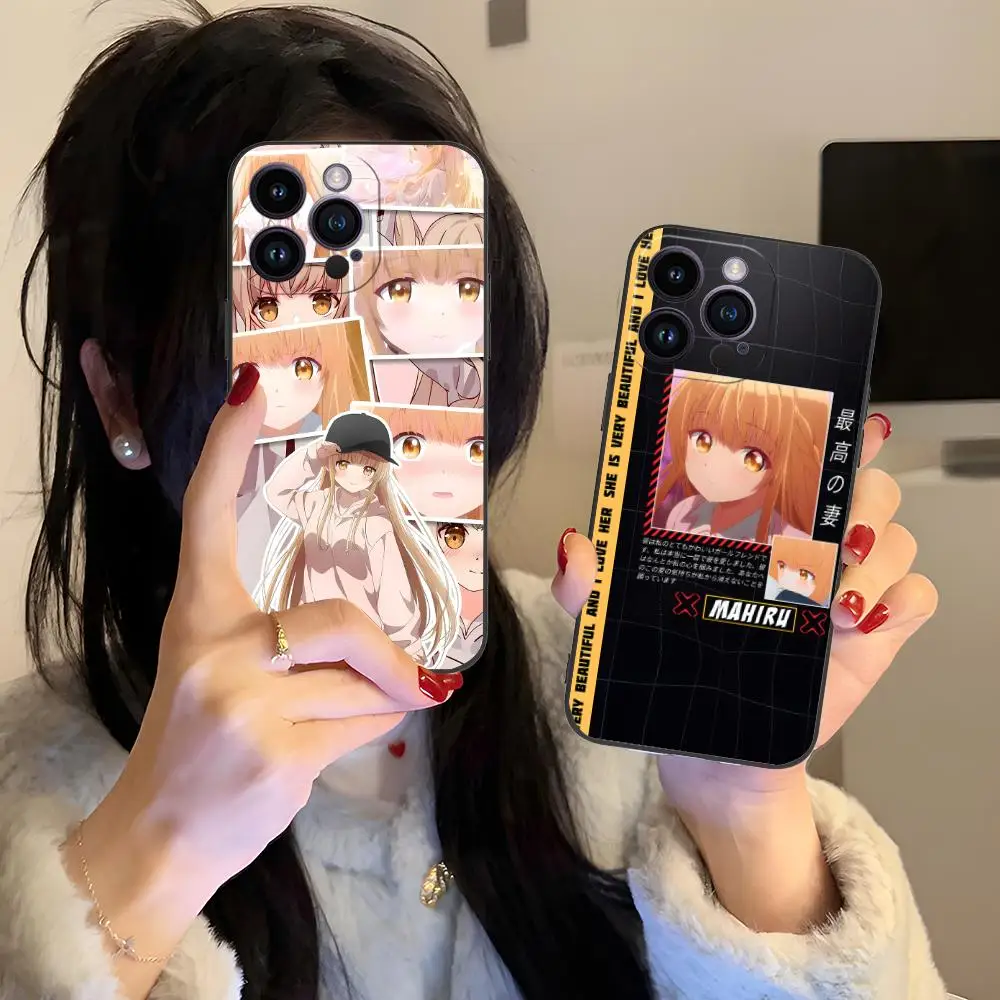 Фото Чехол для телефона Angel Mahiru Shina Anime для iPhone 16, 15, 14, 13, 12, 11 X XR XS 8 7 Pro Max Plus, мини-цветный роскошный смартфон, красивый №5
