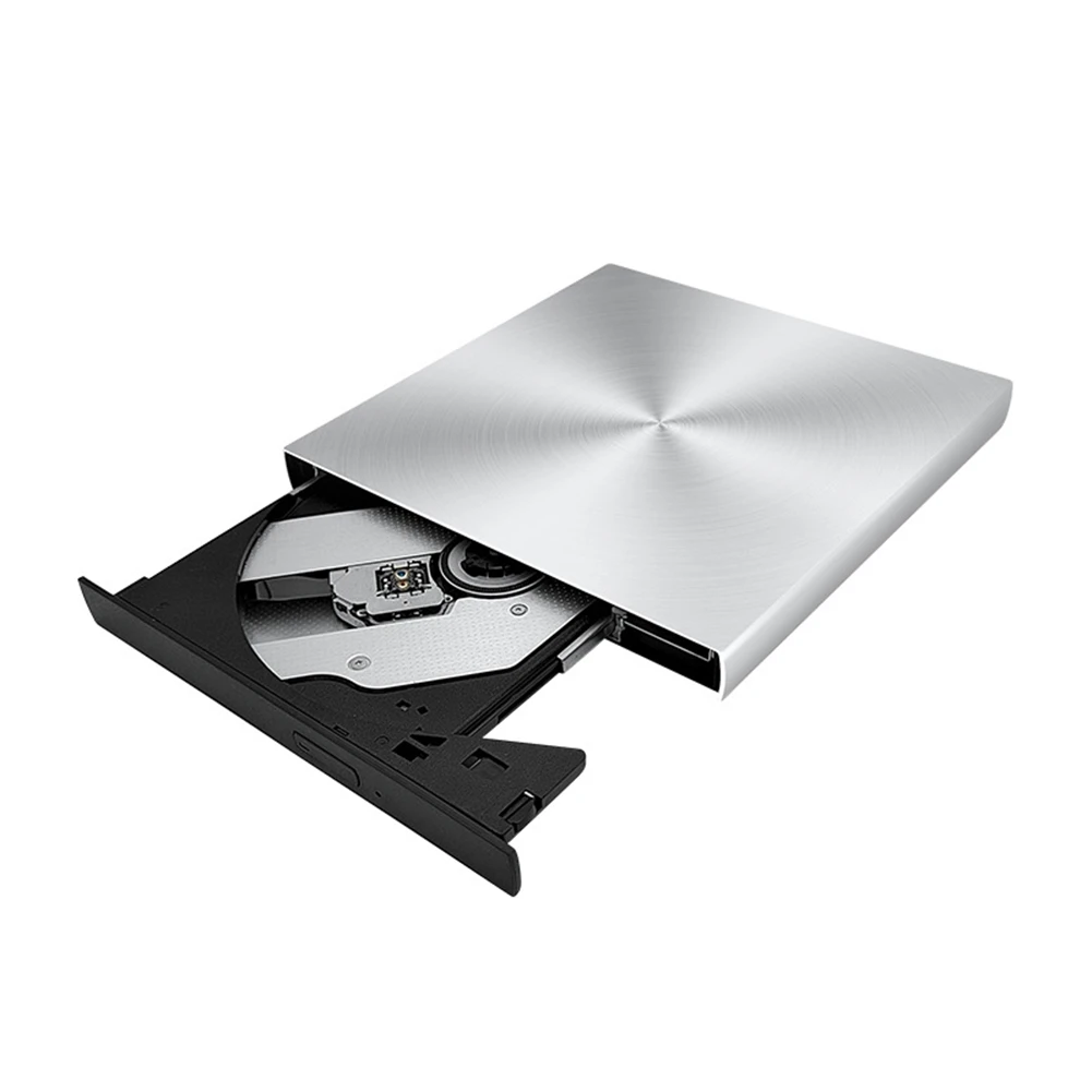 

USB 3,0 DVD горелка внешняя Blu-Ray горелка Поддержка 3D 25 г 50 г воспроизведение портативный Blu-Ray рекордер для ноутбука Серебристый