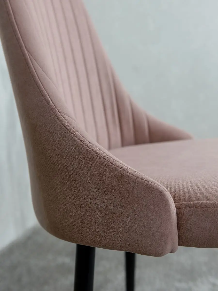 Стулья для кухни мягкие со спинкой 3 шт цвет розовый