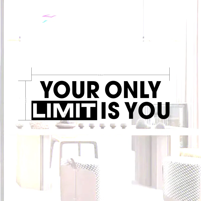 Наклейка на стену для тренировок и фитнеса