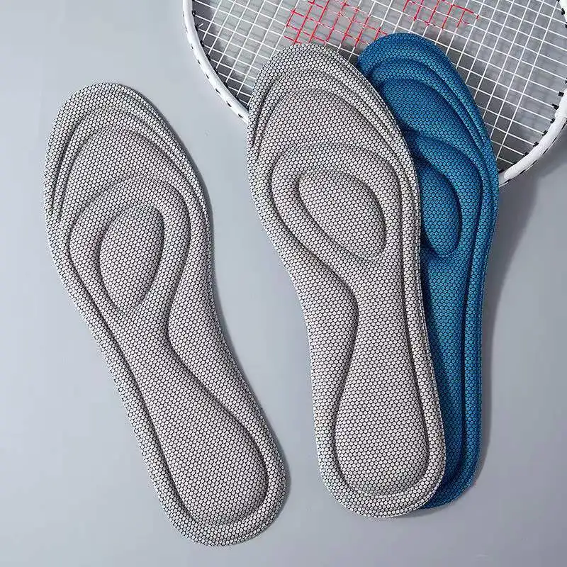 4PCS Memory Foam Orthopedic Insoles Shoe pad Men Women Nano Antibacterial Deodorization Insole Sweat Absorption Running Cushion