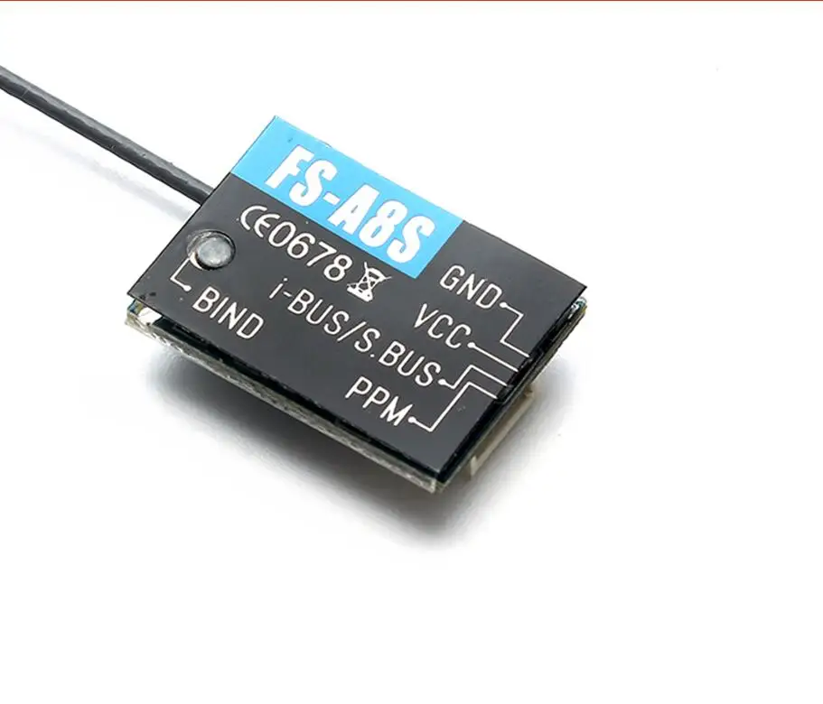 Мини-приемник Flysky FS-A8S FS A8S 2,4G 8CH с PPM i-BUS SBUS выход для дрона квадрокоптера запасные части Аксессуары