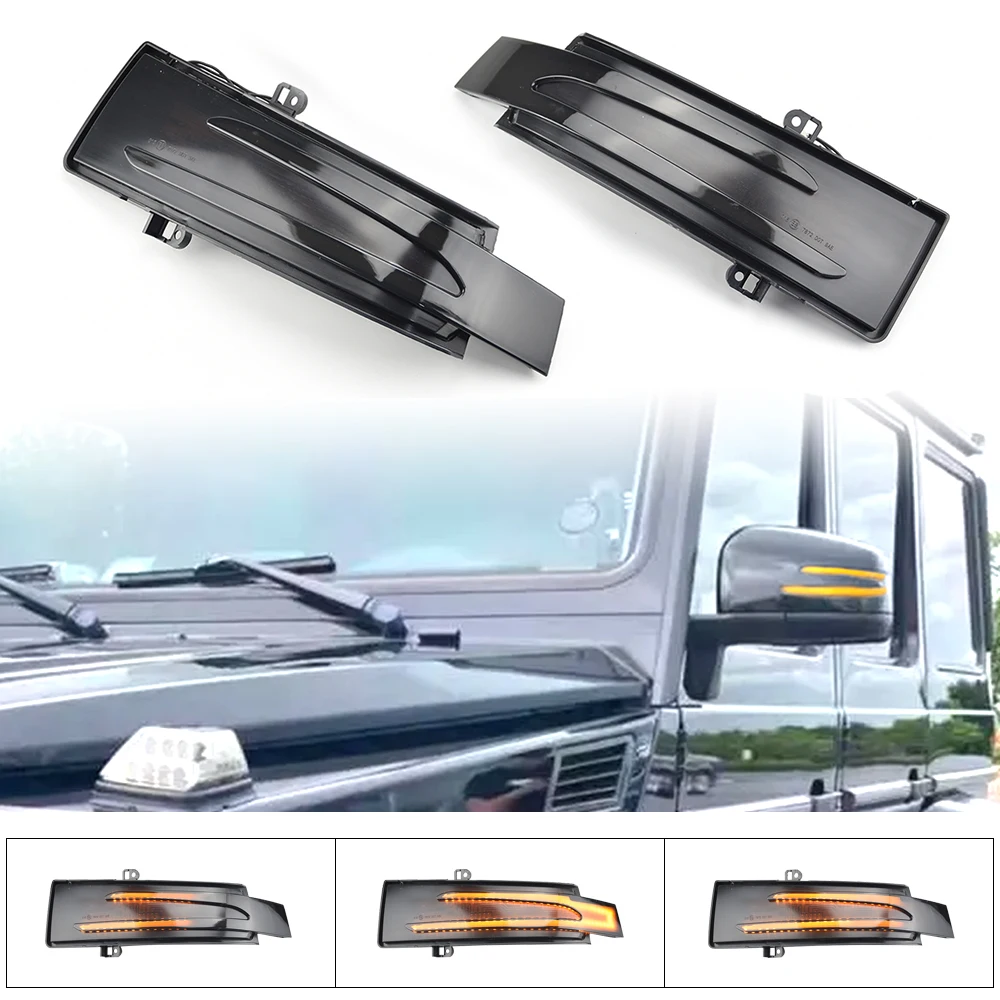 

Dynamic Blinker LED Rear View Mirror Turn Signal Light For Mercedes-Benz X164 GL 2011-15 W164 W166 ML 2010-15 GLE GLS 2015-2019