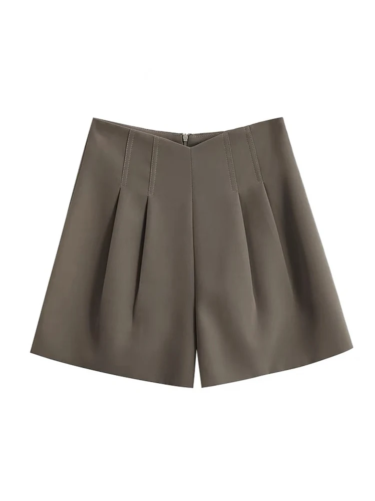 Женские шорты летние модные повседневные с высокой талией А-силуэт модель 2022