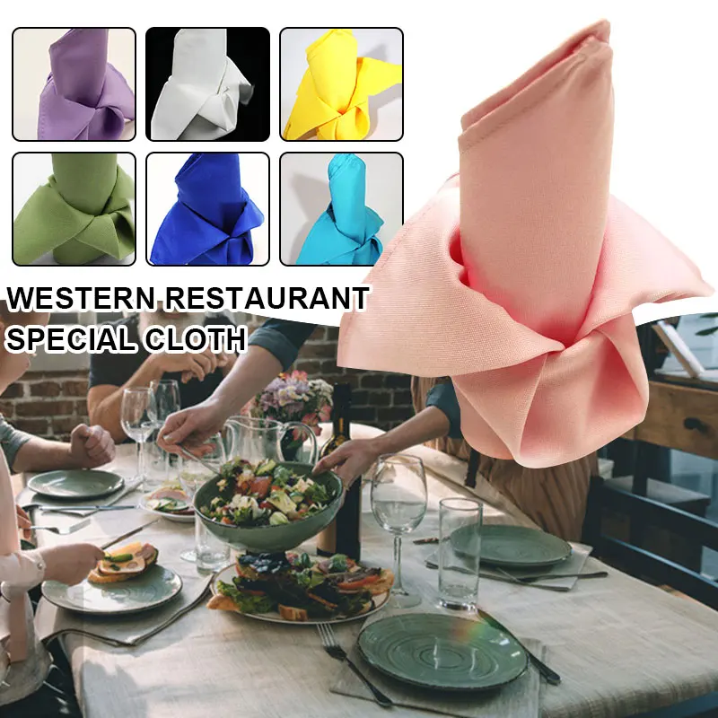 

Polyester Cloth Napkin Soft Washable and Reusable Dinner Napkin for Weddings Soft Washable and Reusable Dinner Napkin Hot Sale