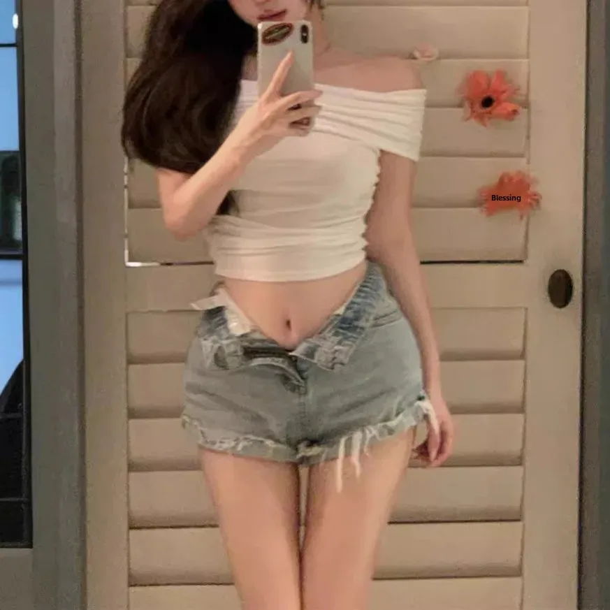 Сексуальные утягивающие топы с открытыми плечами укороченный топ талией базовый