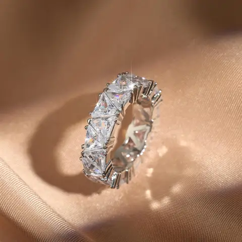 UILZ кольцо с кубическим цирконием для женщин