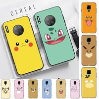 bandai pokemon cute face phone case for huawei mate 20 10 9 40 30 lite pro x nova 2 3i 7se