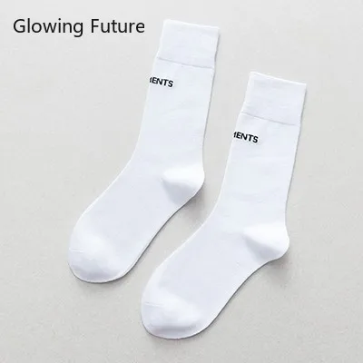 Glowing Future Sweet Candy Women Socks Fashion Harajuku Cute Casual Female Crew Sokken Spring Kawaii Letter Tube Cotton Long Sox