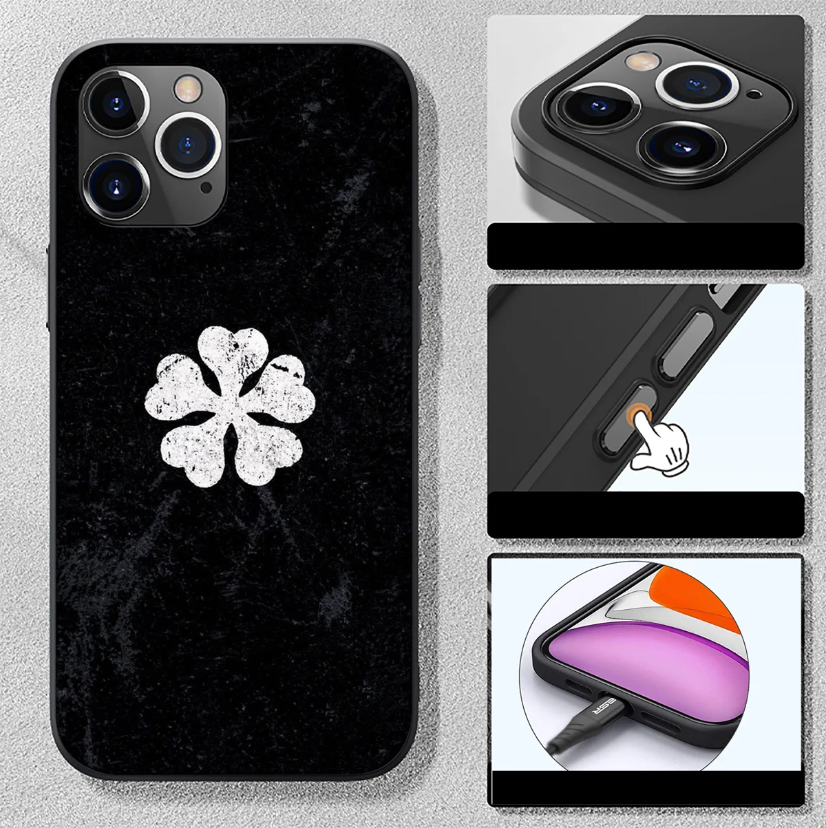 Фонарь с чёрным клевером новый фонарь для Realme C3 C2 3i 5i 5 6s 6 7 8 8i 9i Pro