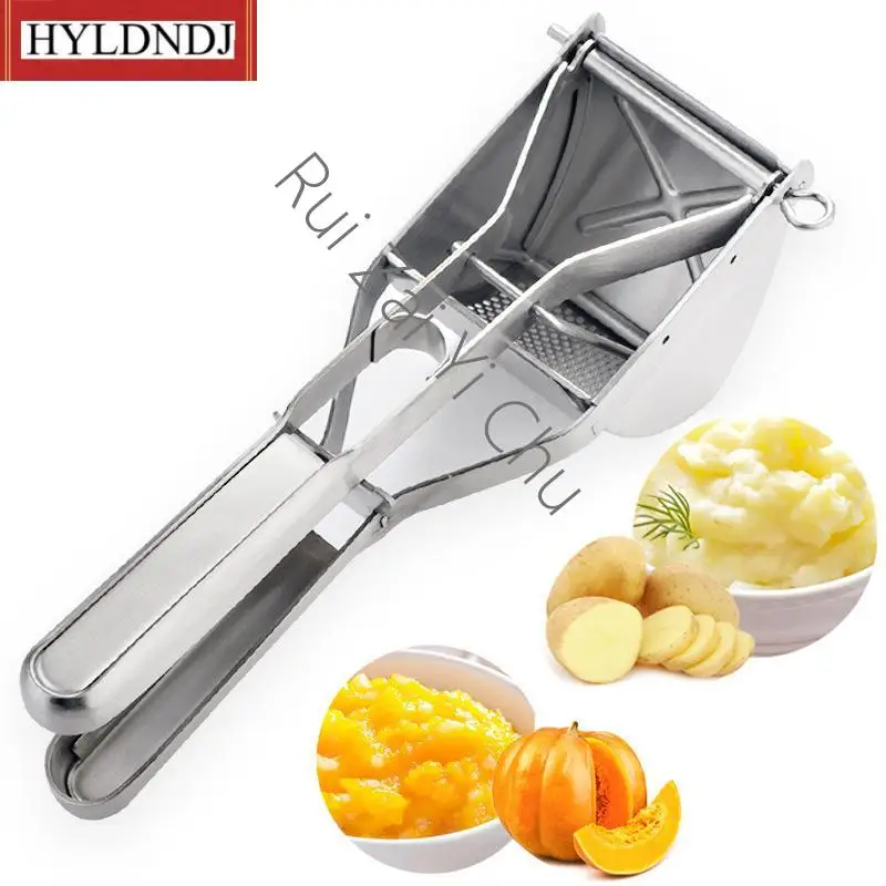 

Manual Stainless Steel Potato Press Pumpkin Masher Fruit Squeezer Baby Food Supplement Tool Kitchen Gadgets and Accessories