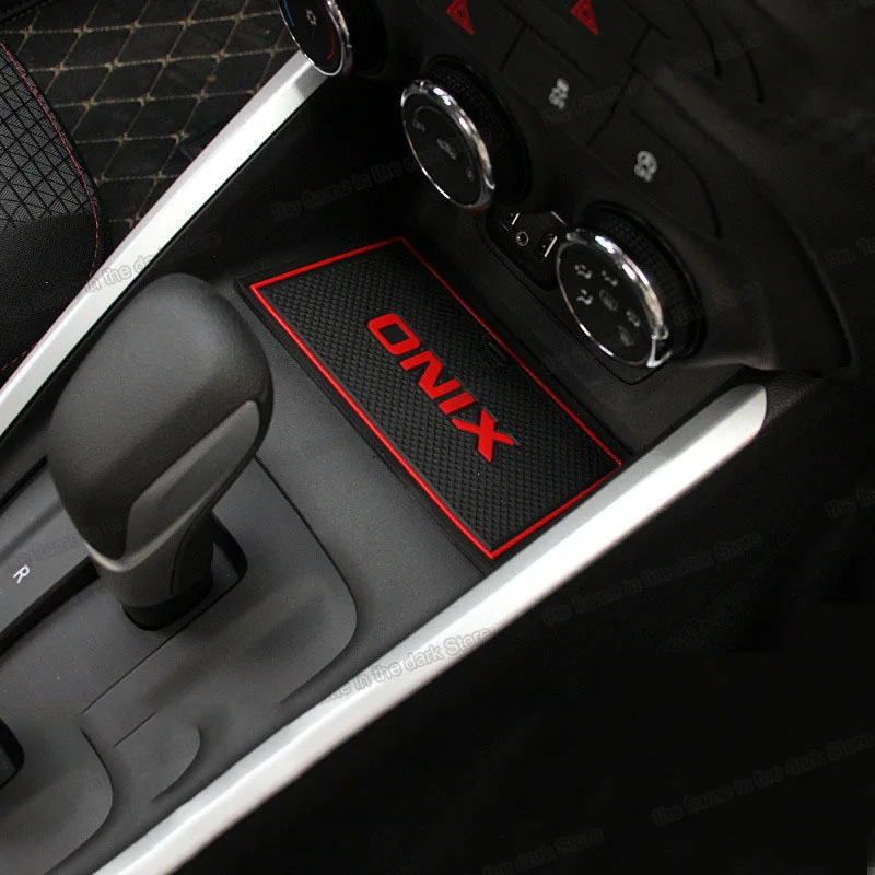 car Gear Plate Door Storage Box Cup Slot Pad Anti-slip for Chevrolet Cavalier onix 2020 2021 2022 2023 Accessories interior 2024