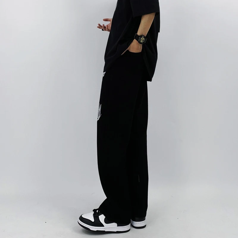 Women's Printed Fashion Butterfly Y2K Clothes Vintage Baggy Jeans Denim Pants Men's Trousers Streetwear Wide Leg Pants For Men