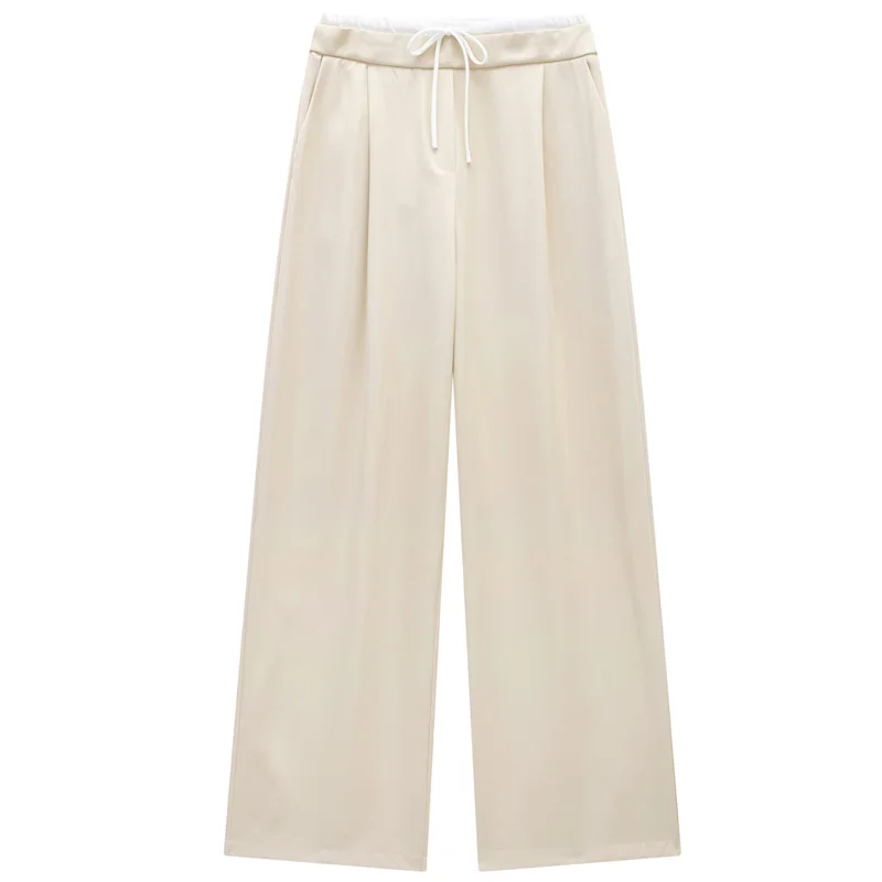 Женские Широкие Брюки С Высокой Талией Hxao Плиссированная Офисная Одежда