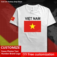 vietnam men t shirt vietnamese custom jersey fans diy name number brand logo high street fashion hip hop loose casual t shirt