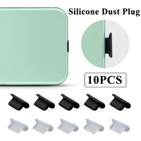 10pcs silicone phone dust plug charging port rubber plug dustproof cover cap for iphone 13 pro max 12 11 x xs 8 accesorios